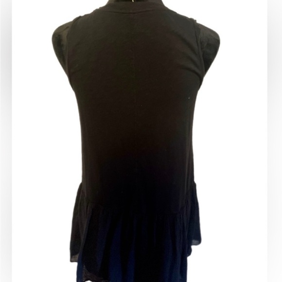 Velvet by Graham & Spencer Denna Black Sleeveless Mini Flounce Dress- XS - Picture 7 of 8